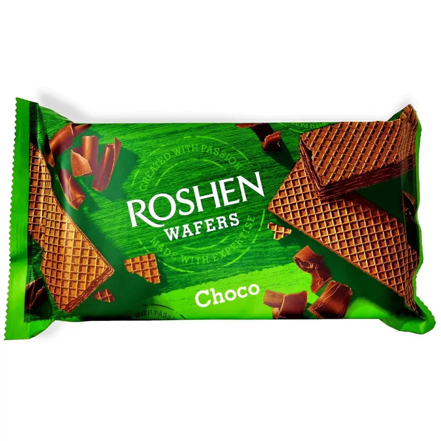 Roshen Choco Wafers Layered With Choco Filling – Luxurious Choco Cream 72g